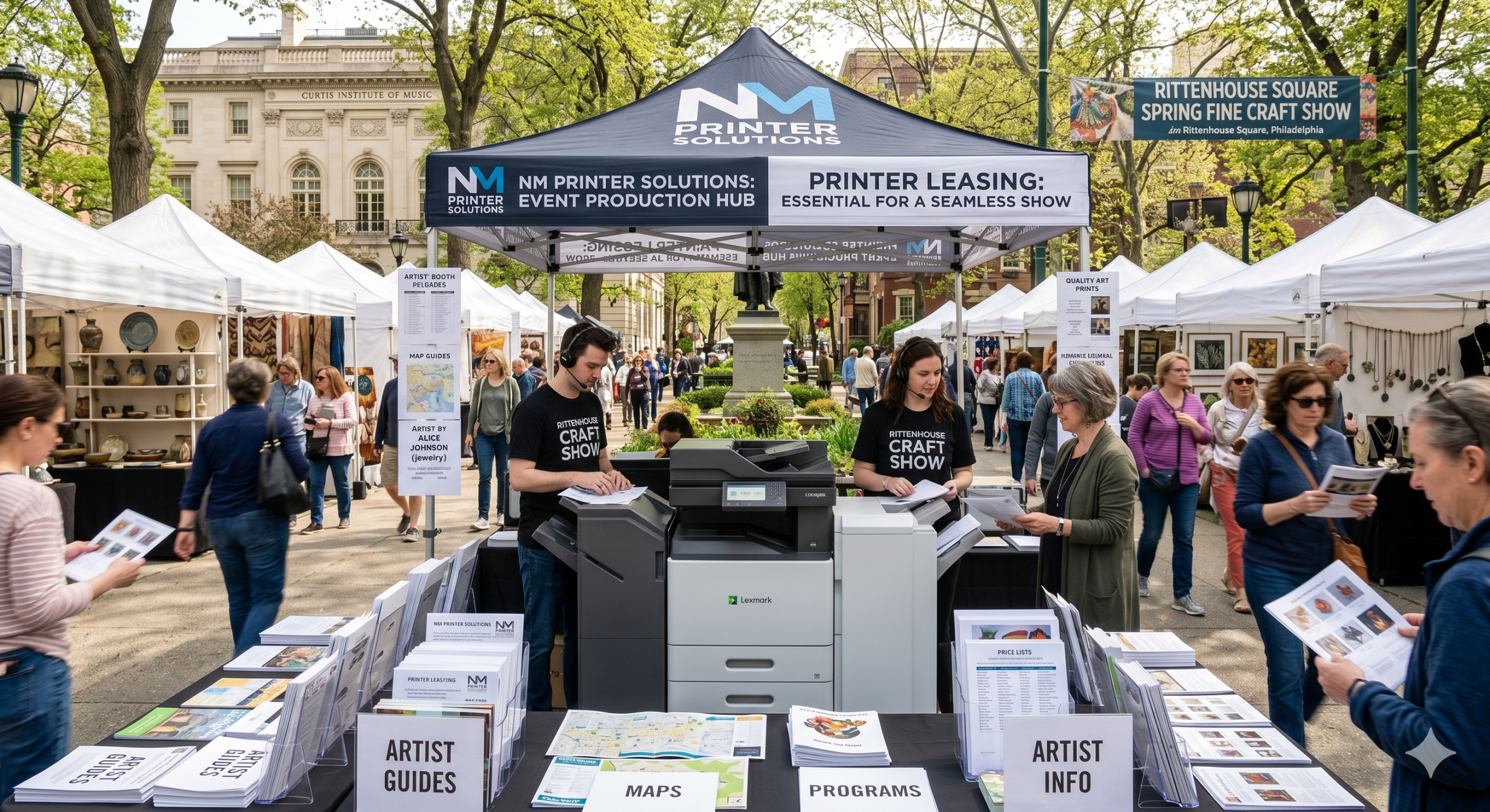 Crafting Success in the Heart of Philly: Why Printer Leasing is Essential for the Rittenhouse Square Spring Fine Craft Show
